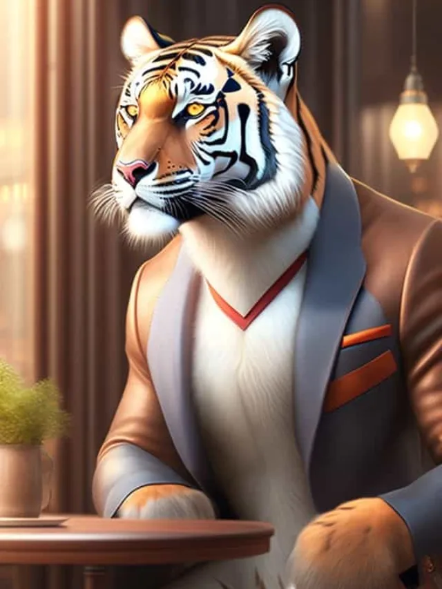 From the Jungle to the Boardroom: Lion, Tiger, and Other Animals in Ultra-Realistic Offices